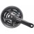 Sveifsett 175mm 48x38x28 Svart